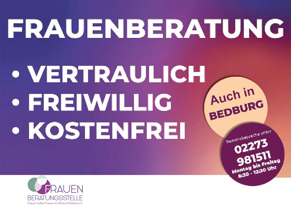 Flyer Frauenberatungsstelle Kerpen Startseite Header